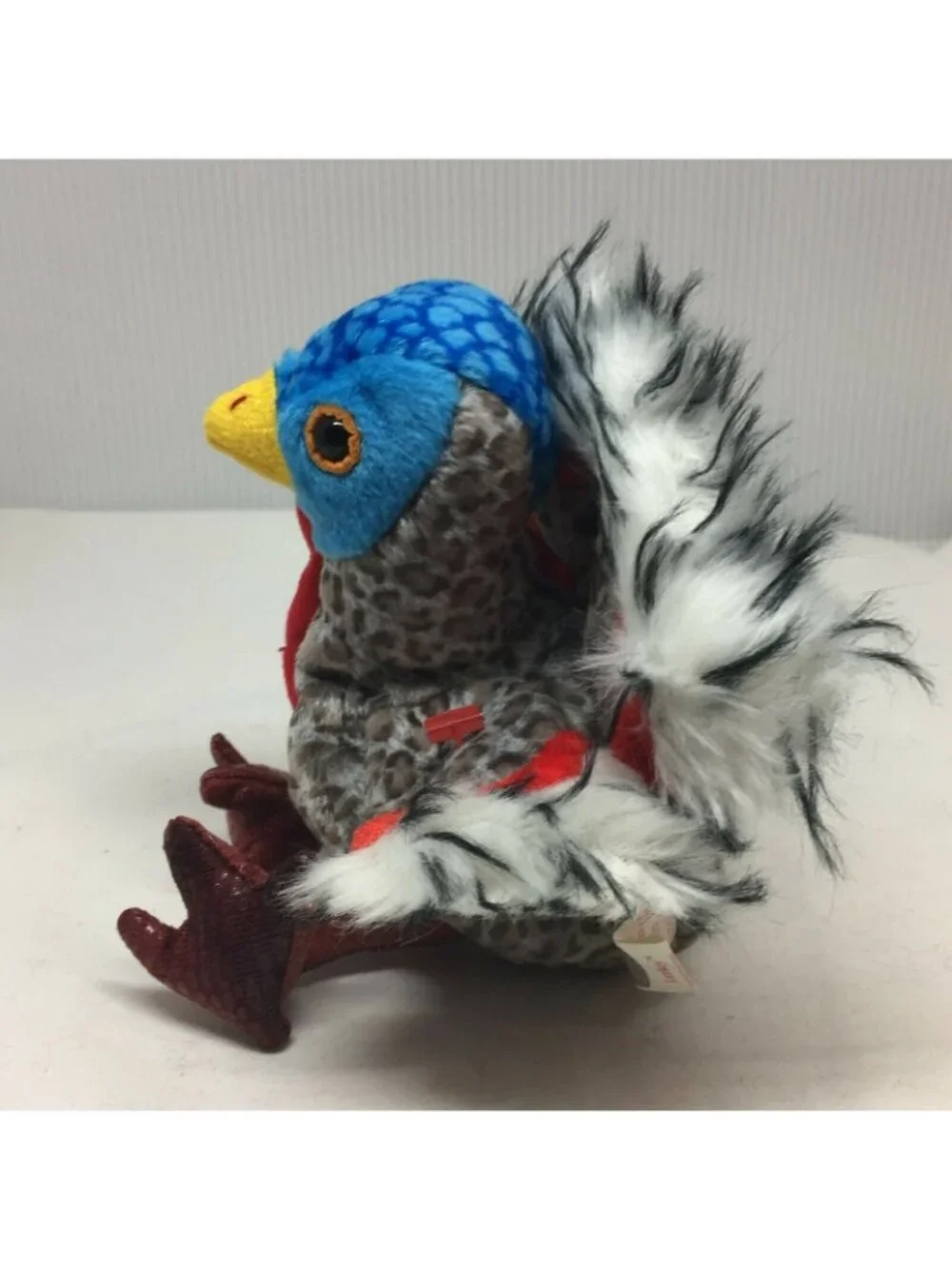 Ty Original Beanie Baby Lurkey Turkey Gray Blue Plush Stuffed Animal W Tag 2000